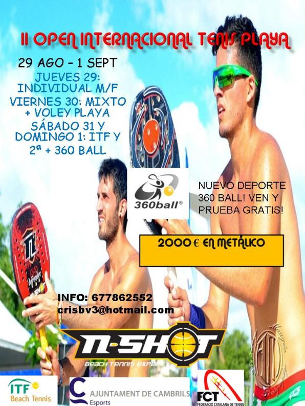 II Beach International Tennis Open in Cambrils.