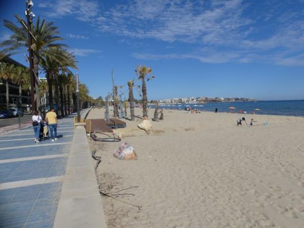 Platja de Ponent de Salou que tindrà la zona per a gossos i mascotes