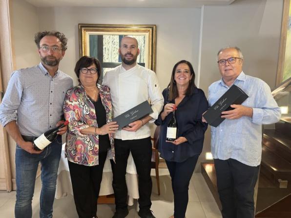 Clos Galena with the owners of Can Bosch in Cambrils